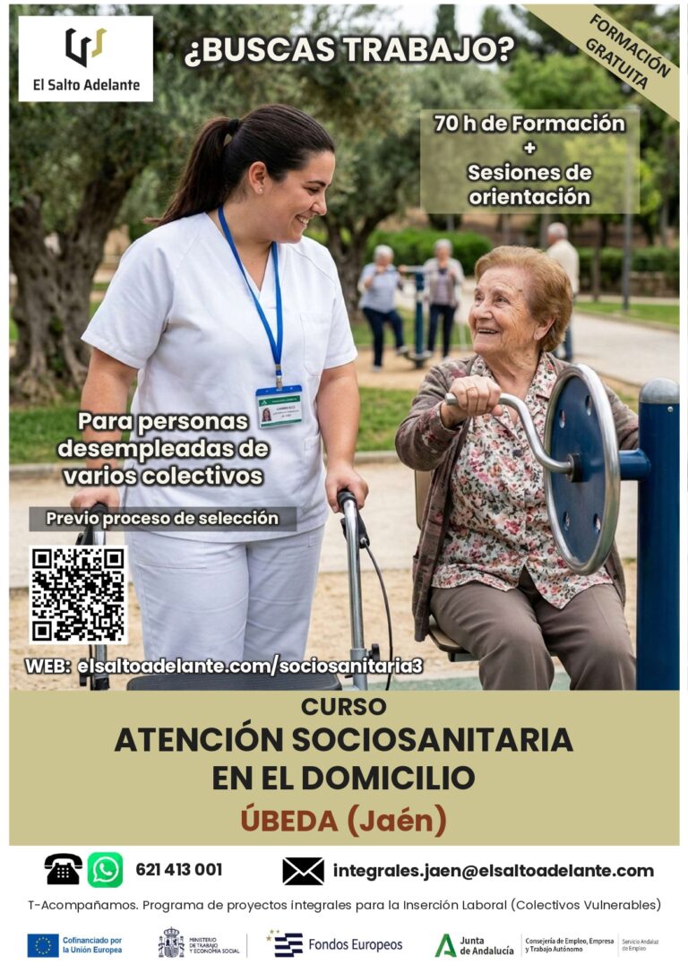 Cartel Atención Sociosanitaria Jaén - Colectivos