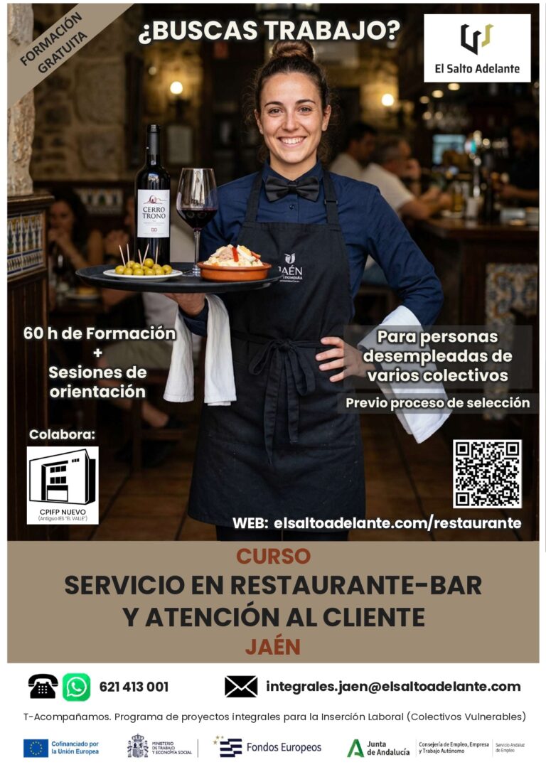 Resstaurante-bar y atención al cliente - Jaén - Colectivos_jpg