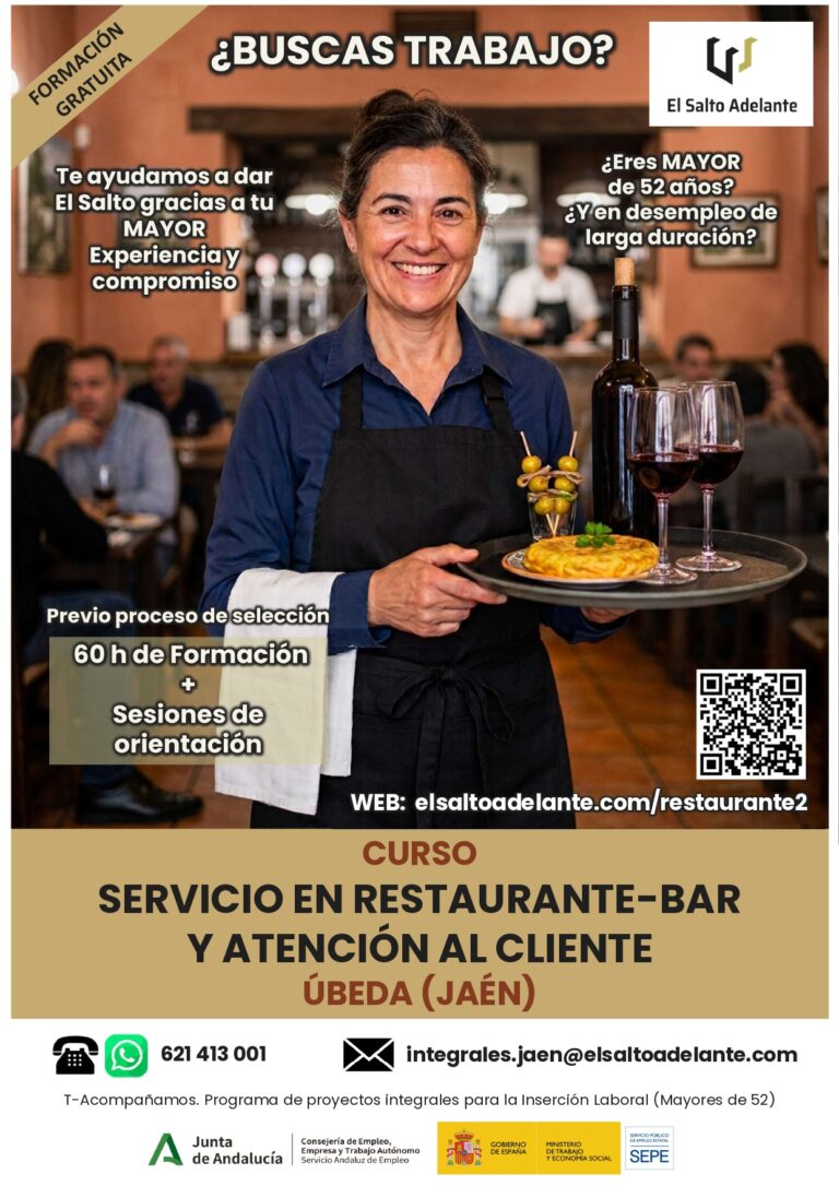 Servicio en Restaurante-bar - Úbeda - Mayores_JPG